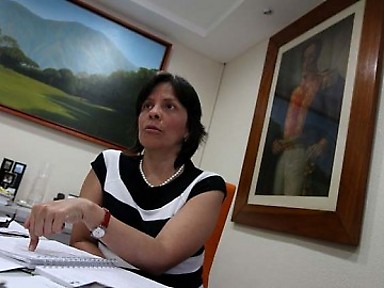 Sandra Oblitas, rectora del CNE