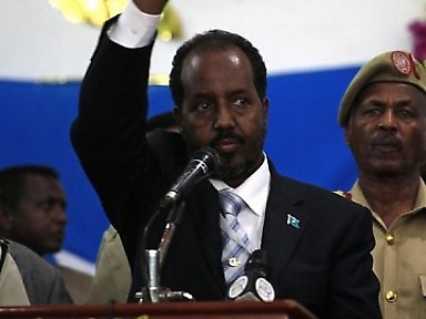 Hassan Sheikh Mohamud , presidente de Somalia