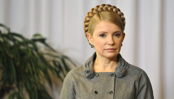 La ex primera ministra y líder de la oposición, Yulia Timoshenko, actualmente en prisión