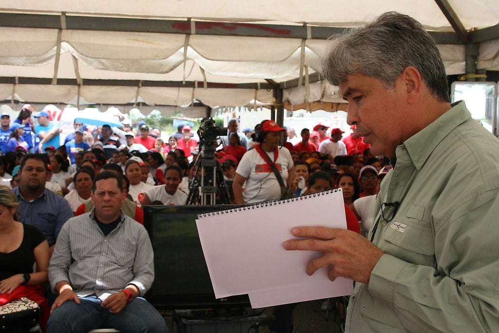 El Gobernador del estado Portuguesa, Wilmar Castro Soteldo, candidato del PSUV para el 16-D en la entidad regional