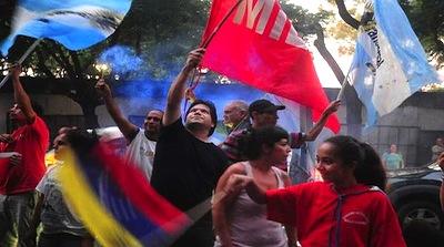 La marcha llegó hasta la embajada venezolana en Buenos Aires