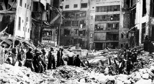 Barcelona, bombardeada en 1938