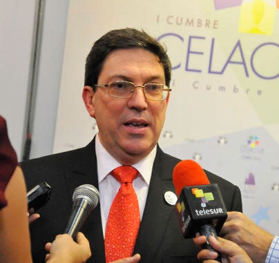 El canciller cubano, Bruno Rodríguez