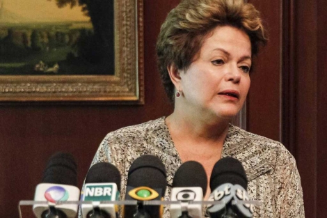 La presidenta de Brasil no ocultó su tristeza