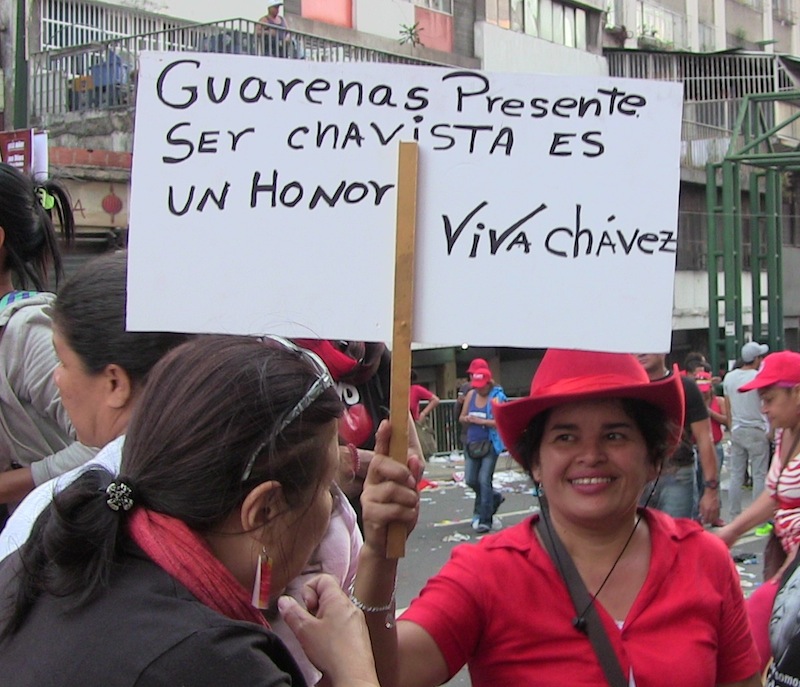 Desde Guarenas apoyando a Chávez