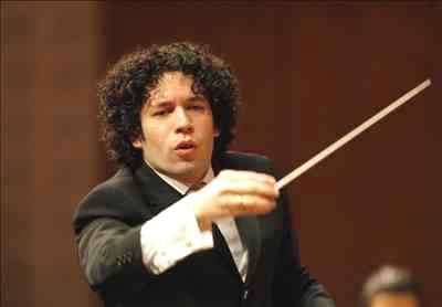 El maestro Gustavo Dudamel, director de la Orquesta Sinfónica Juvenil Simón Bolívar