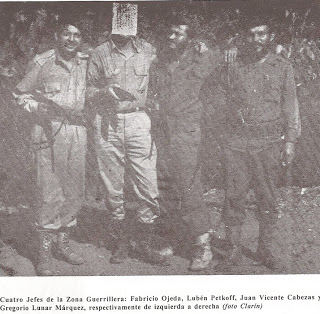 Fabricio Ojeda y otros combatientes guerrilleros que fueron compañeros de "Motilón"