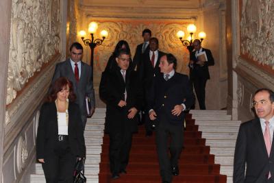 El canciller Elías Jaua un encuentro con el Ministro de de Exteriores de Portugal, Paulo Portas