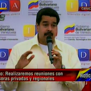 Vicepresidente Maduro en la puesta en marcha de la Televisión Digital Abierta