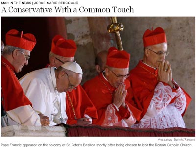 El nuevo pontífice, Jorge Mario Bergoglio, ahora el papa Francisco