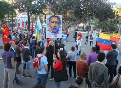 Homenaje a Chávez en Las Canarias