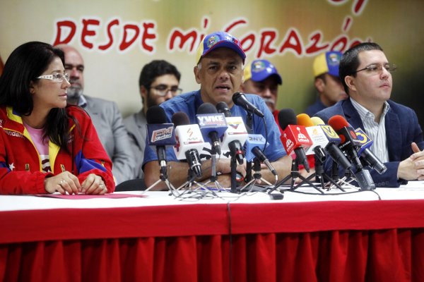 El jefe del Comando de Campaña Hugo Chávez, Jorge Rodríguez