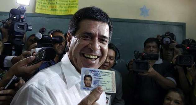 el candidato del Partido Colorado, Horacio Cartes, es el nuevo presidente de Paraguay
