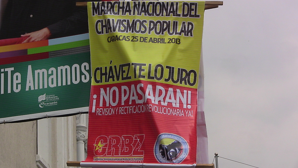 El afiche de la Marcha Nacional del Chavismo Popular