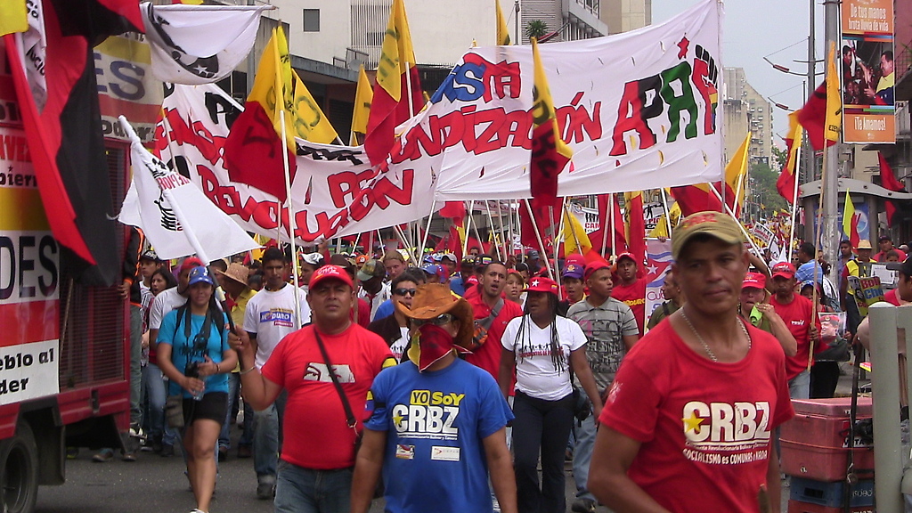 En plena Marcha Nacional del Chavismo Popular