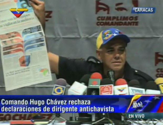 El jefe del Comando de Campaña “Hugo Chávez” Jorge Rodríguez