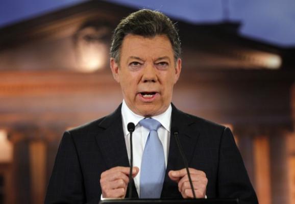 El presidente de Colombia, Juan Manuel Santos