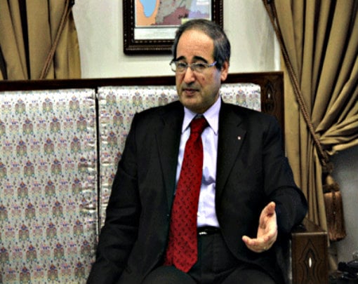 Faisal Mekdad Vicecanciller de Siria