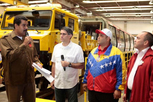 Presidente Maduro en el Metro de Caracas