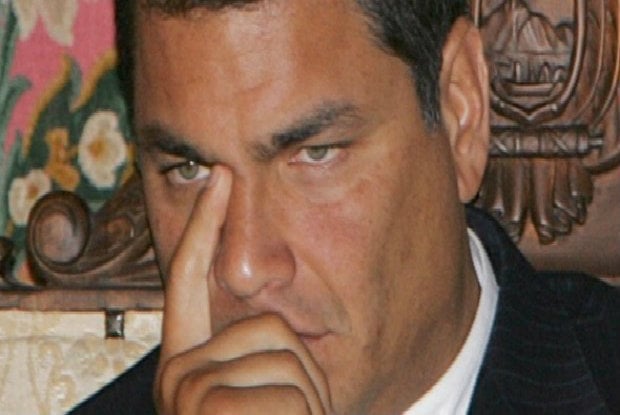 El presidente Rafael Correa