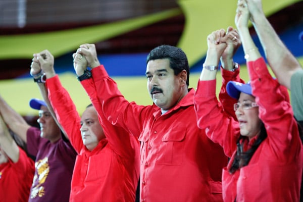 El presidente Maduro y las unidades de Batalla Comandante Hugo Chávez en Caracas