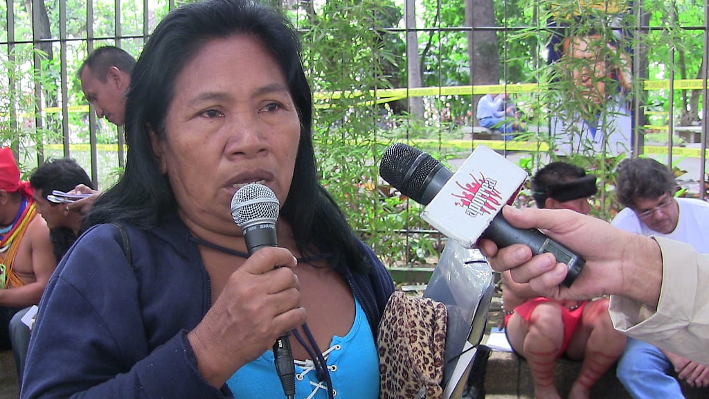 Rueda de prensa de indígenas de Amazonas
