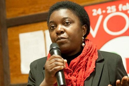 Cecile Kyenge, ministra de integración de Italia está entre los asistentes