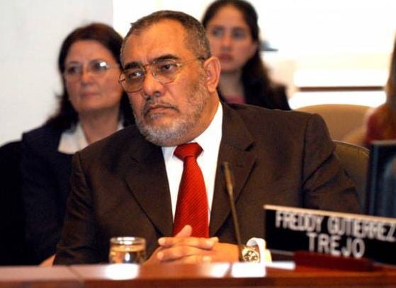 El venezolano Freddy Gutiérrez, en momentos en que fue designado a la Comisión Interamericana de Derechos Humanos, propuesto por Venezuela ante la OEA, y los EE.UU. quedó fuera de la Comisión por primera vez en la historia.*