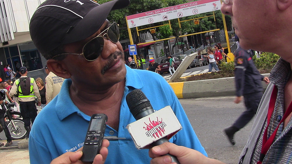Tomás Flores de la Federación Unitaria de Sindicatos Bolivarianos del Estado Carabobo