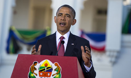 El presidente Obama en Dar es Salaam, Tanzania