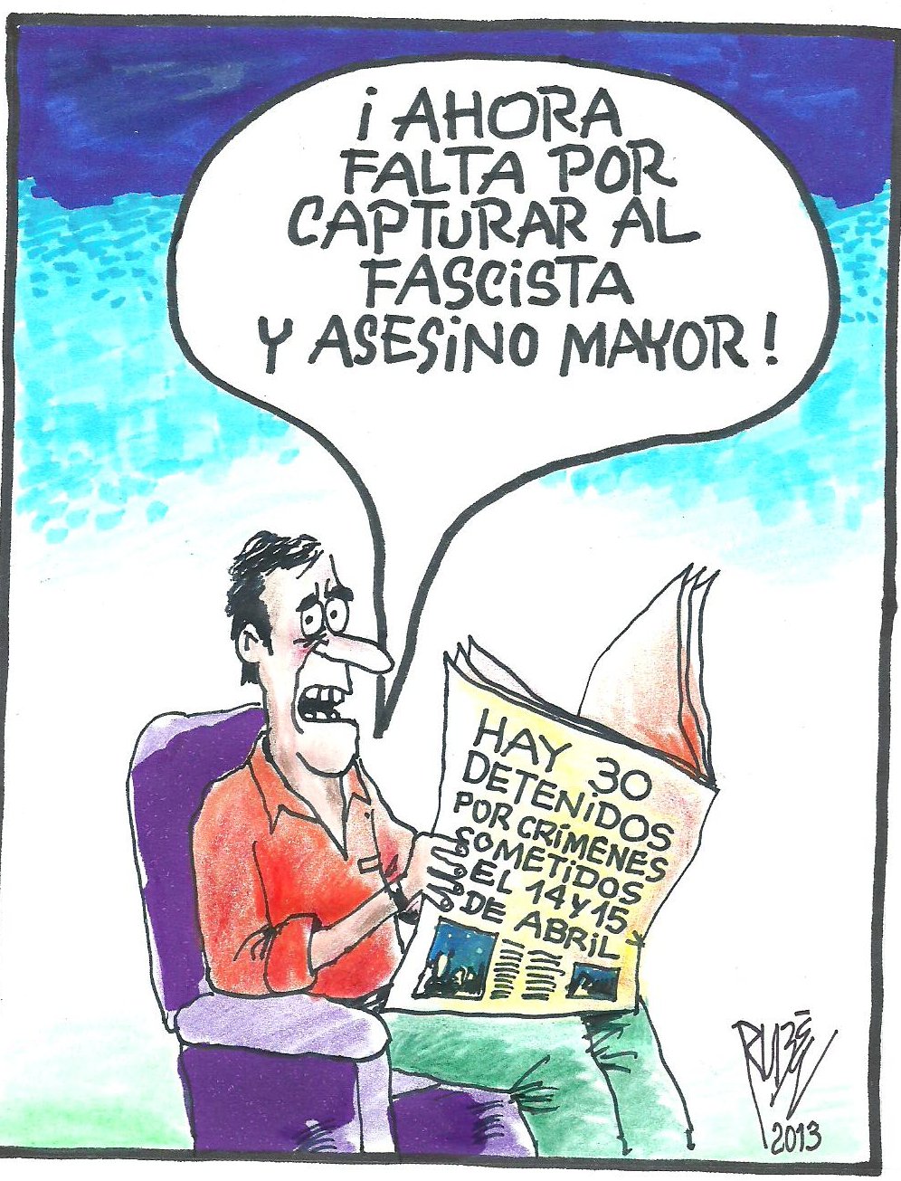 Caricatura de Rubén Hernández