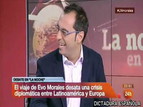 Medios españoles intentando banalizar la agresión al presidente Morales