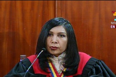 La presidenta del TSJ, Gladys Gutiérrez