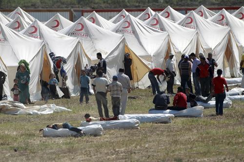 Campamento de refugiados sirios