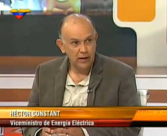 Viceministro para las Nuevas Fuentes de Energía Eléctrica y Gestión para el Uso Racional, Héctor Constant.