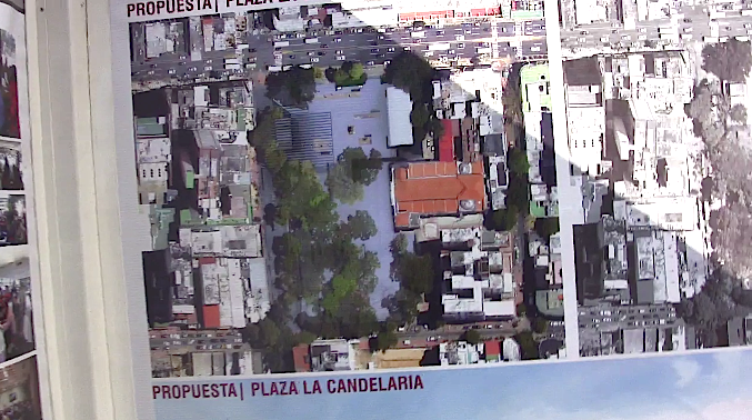 proyecto de remodelación de las plazas (vista aérea)