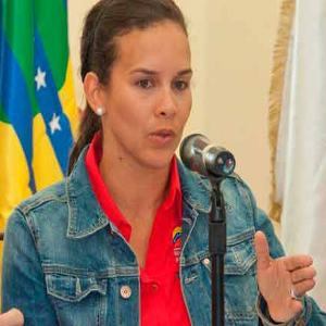 La ministra del Poder Popular para el Deporte, Alejandra Benítez