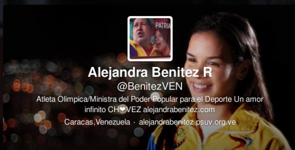 La ministra del Poder Popular para el Deporte, Alejandra Benítez