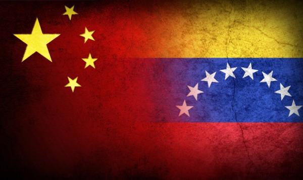 Banderas de China y Venezuela