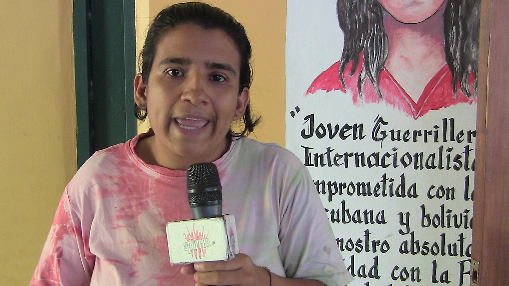 Yusmery Escobar del Colectivo Che Guevara