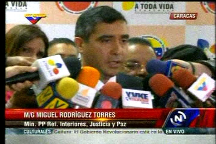 El ministro de Relaciones Interiores, Justicia y Paz, Miguel Rodríguez Torres