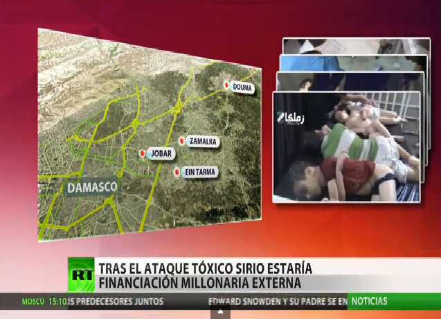 El mismo niño supuestamente muerto por ataques químicos, aparece en cuatro poblaciones diferentes.