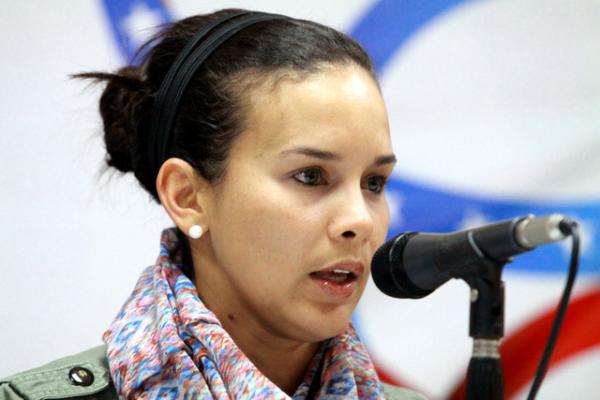 La ministra del Deporte, Alejandra Benítez