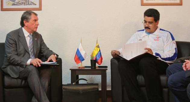 Presidente Maduro con Igor Sechin