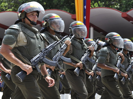 Efectivos de la Guardia Nacional Bolivariana (GNB)