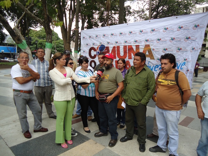 Representantes de las comunas en Lara hicieron un acto en la Plaza Bolívar para denunciar la grave situación  de violencia e inseguridad