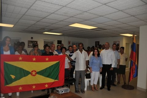 Miembros del Grupo de Solidaridad amigos de Venezuela-Grenada