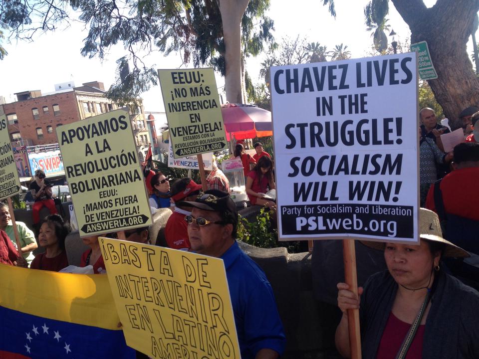Movimientos sociales manifestaron su solidaridad con Venezuela en Los Ángeles EEUU