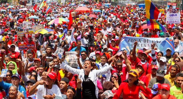 Marcha en Caracas a 20 años de la salida de Chávez de la prisión de Yare