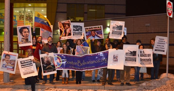 Concentración Bolivariana en Boston pidió "US Hands Off Venezuela"